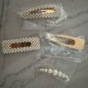 Pearl Hair Clip Set